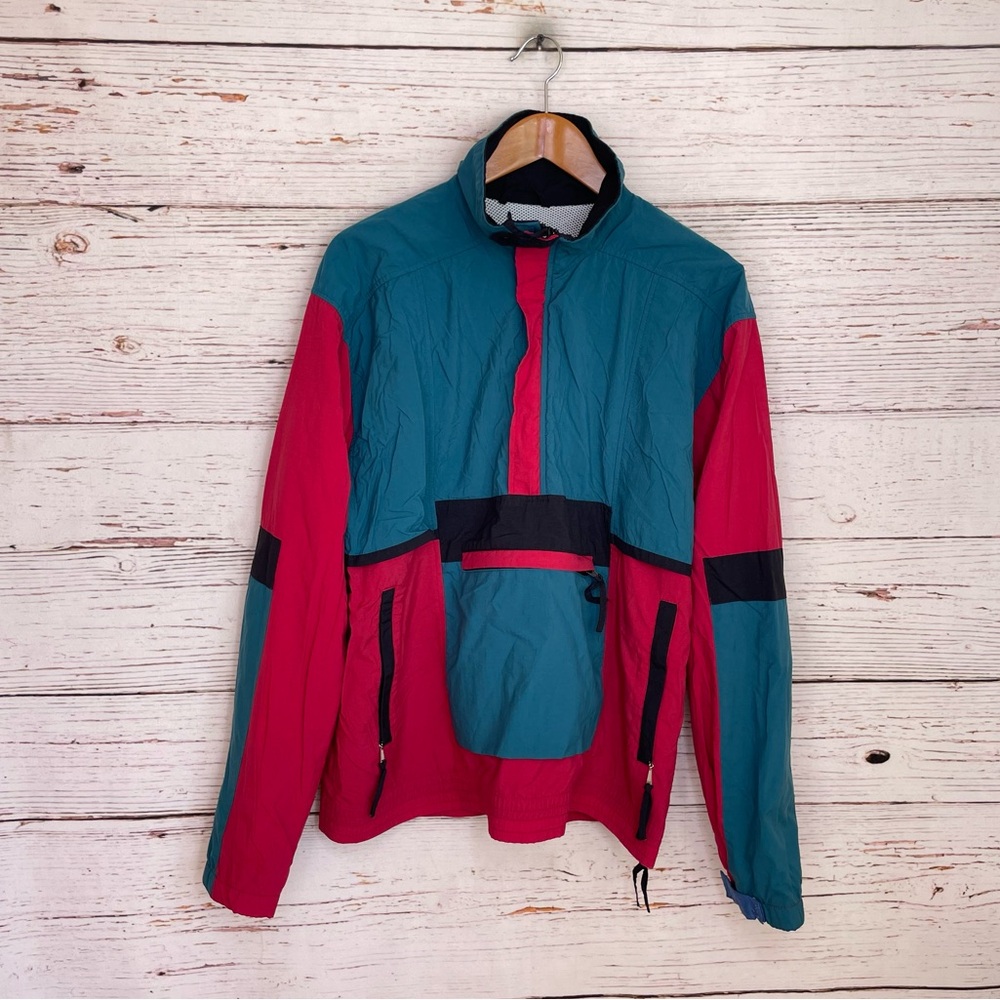 L.L. Bean vintage colorblock anorak jacket